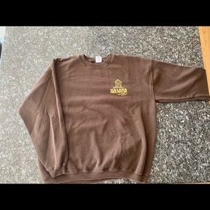 Thrifted brown crewneck